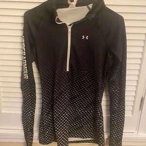 Under Armour Black Fitted Long Sleeve Graphic Tee